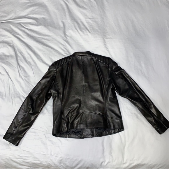 MARC NEW YORK Selena Black Moto Leather Jacket - Picture 6 of 8
